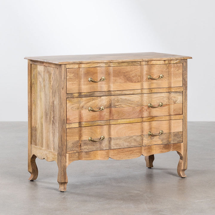 Arina Solid Wood Chest of Drawer | Natural