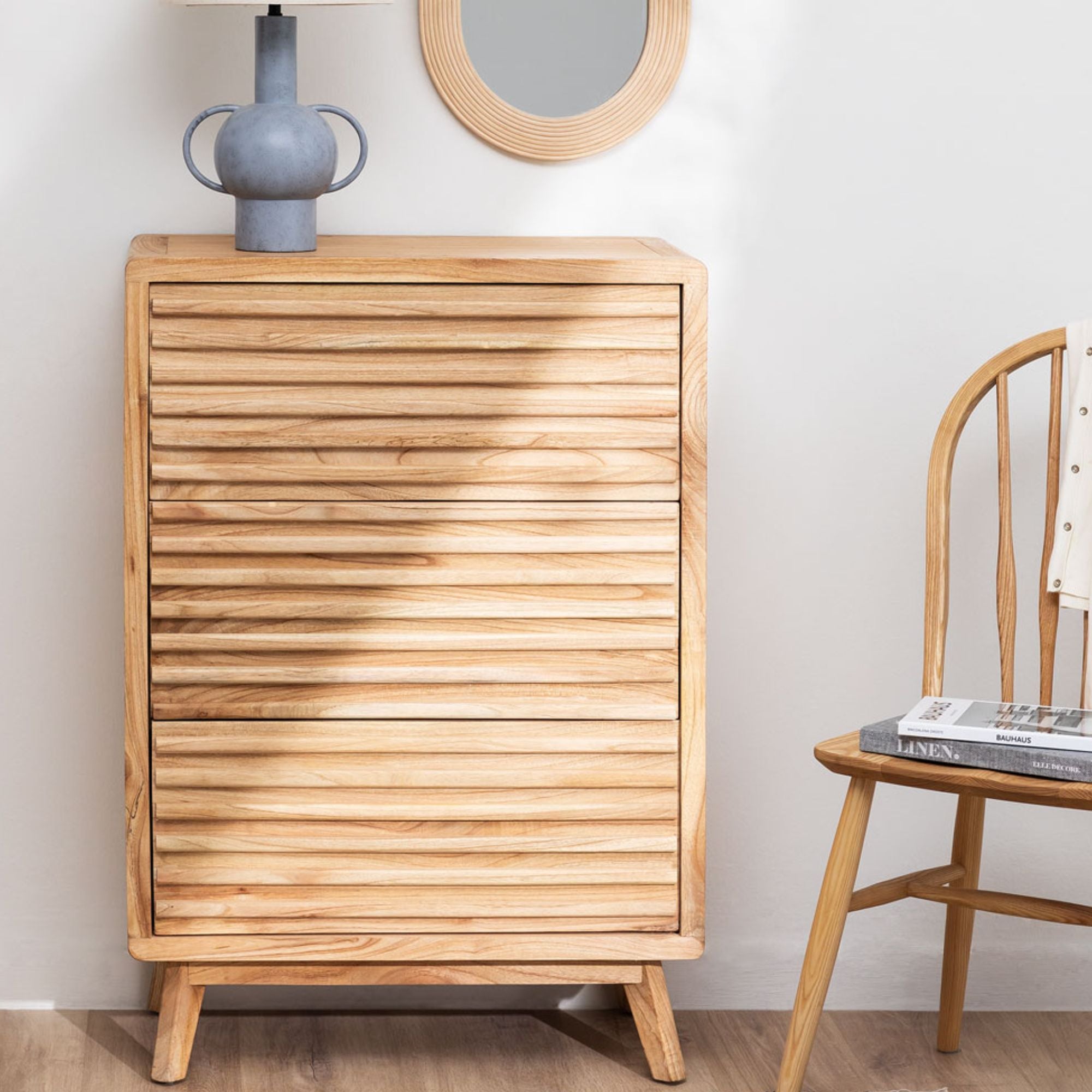 Ukac Solid Wood Chest of Drawers | Natural