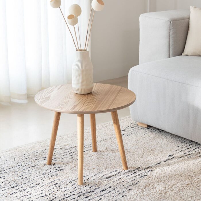 Bellis Round Coffee Table | Natural