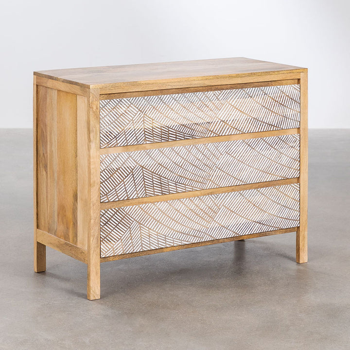 Boro Solid Wood Chest of Drawer | Natural