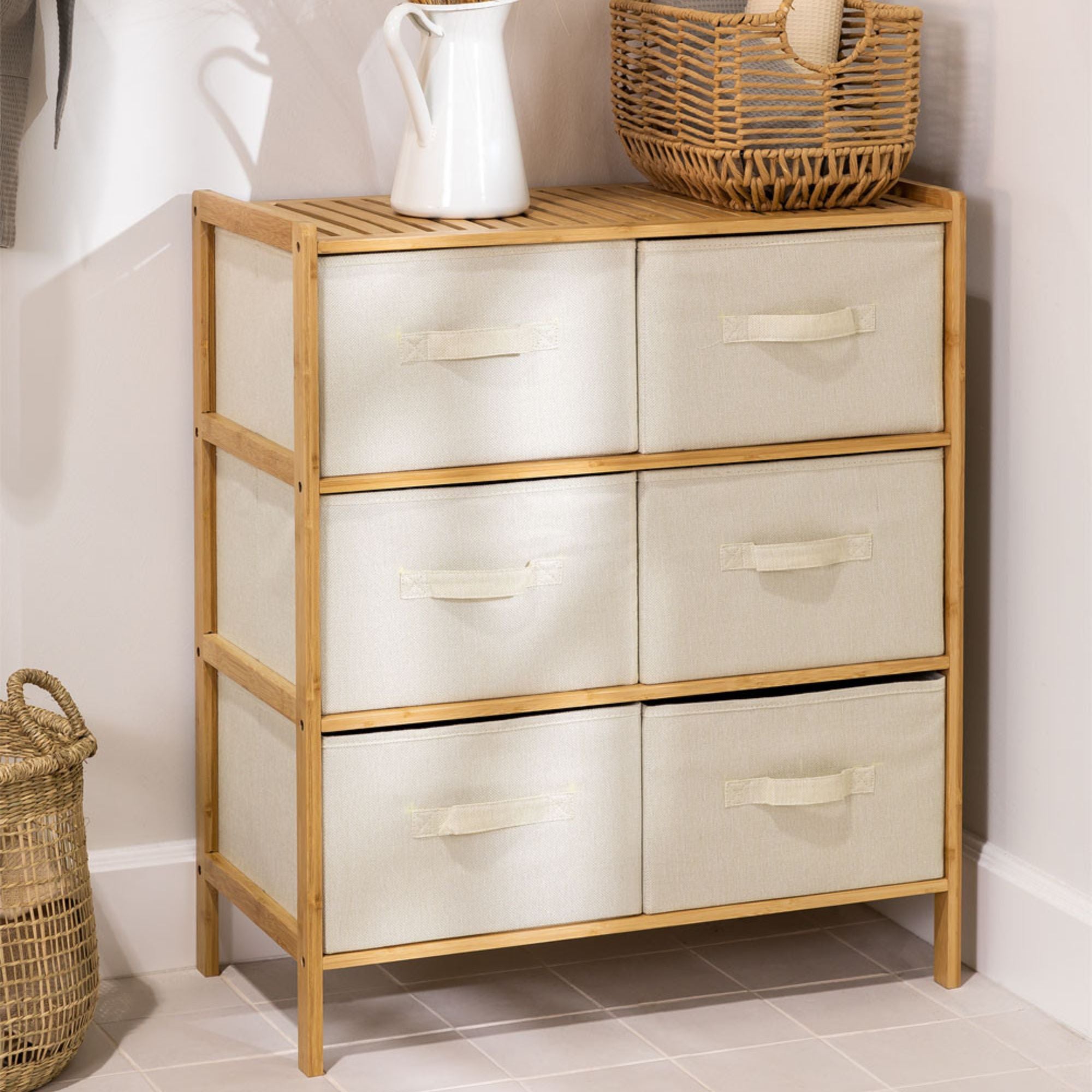 Jeselo Solid Wood Chest of Drawers | Natural