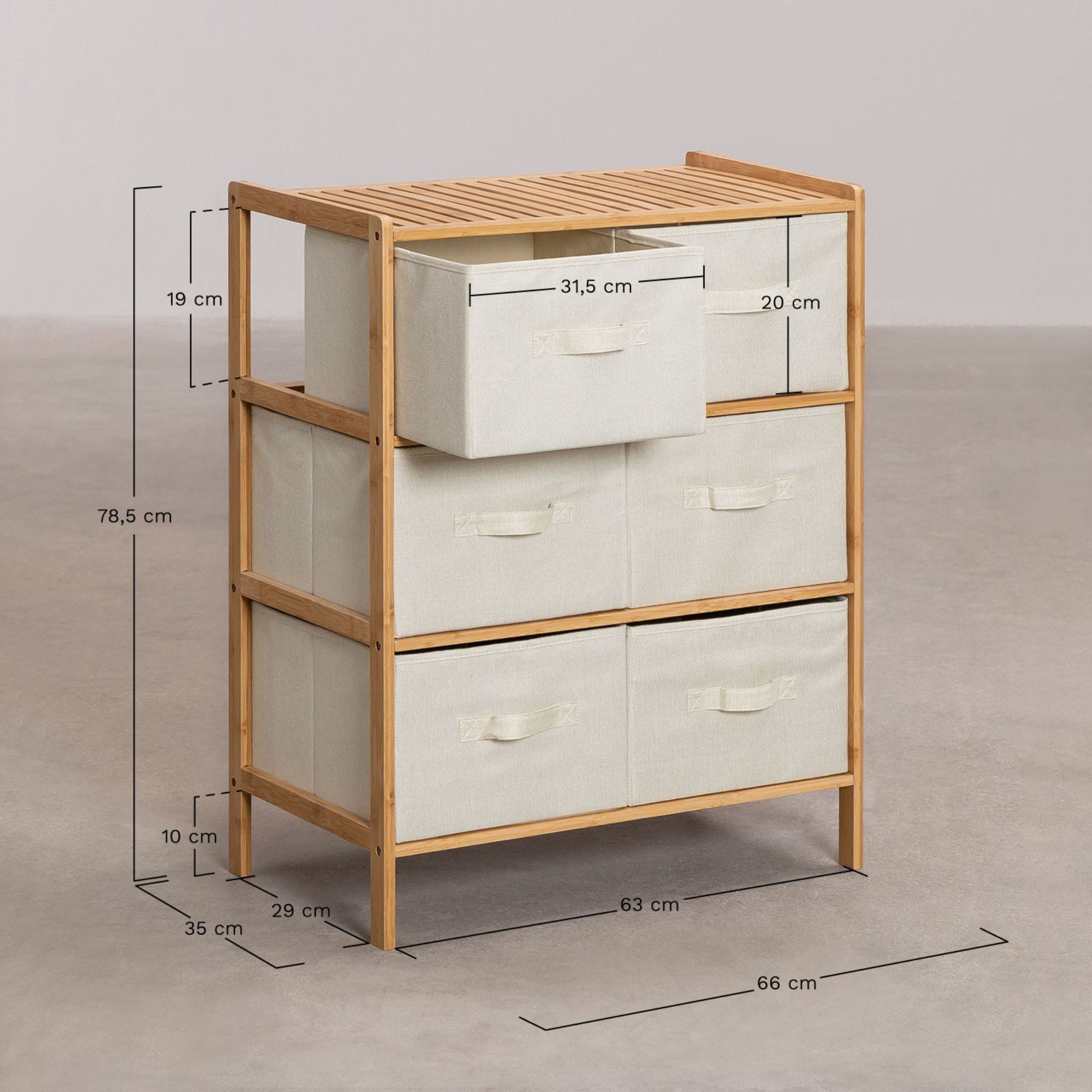 Jeselo Solid Wood Chest of Drawers | Natural