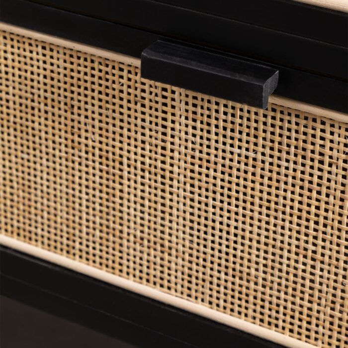 Eraclea Solid Wood Chest of Drawer | Black