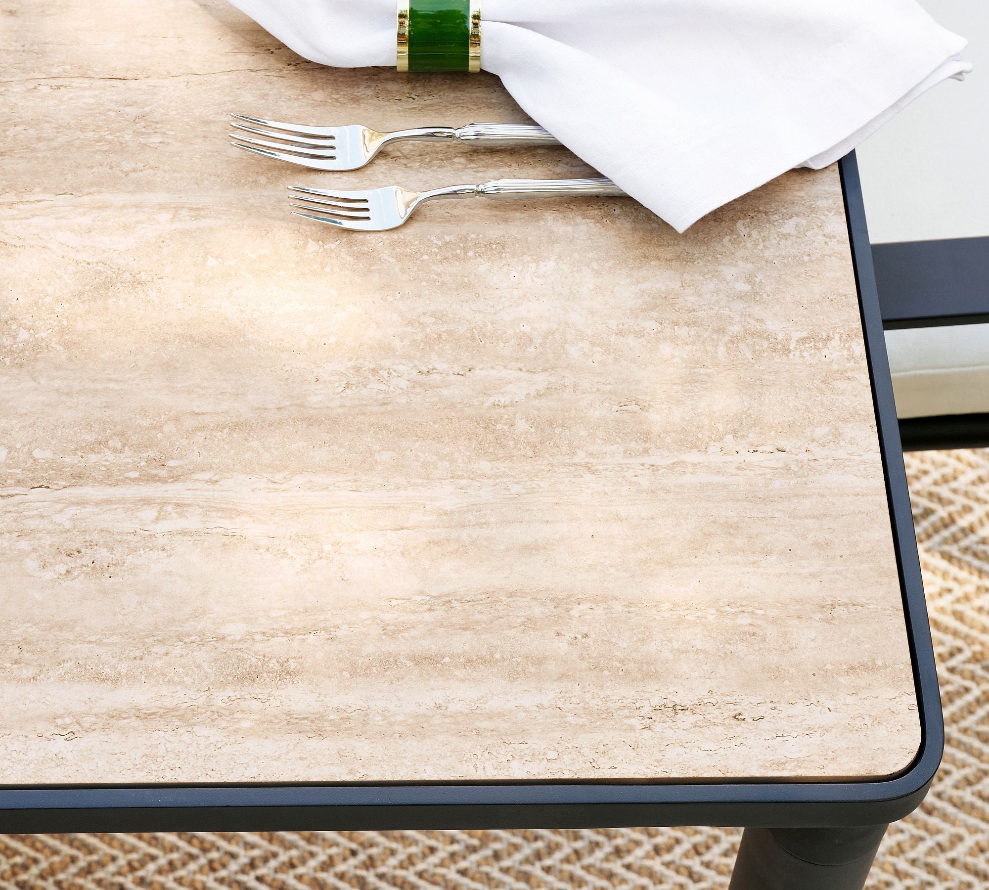 Ellis Metal Rectangular Outdoor Dining Table