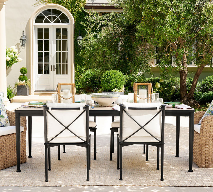Ellis Metal Rectangular Outdoor Dining Table