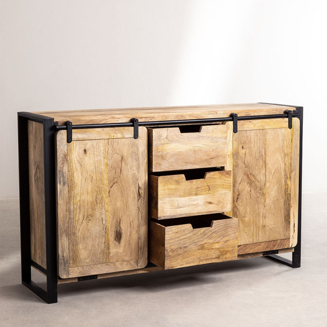 Raveo Solid Wood Chest of Drawer | Natural