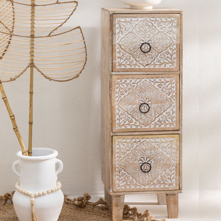 Della Solid Wood Chest of Drawer | Natural