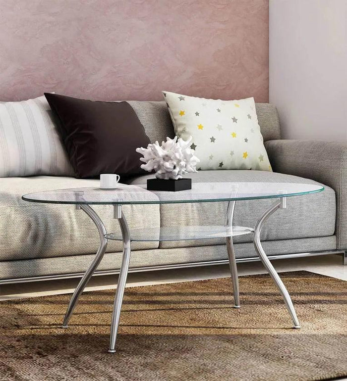 Modern Coffee Table with Glass Top
