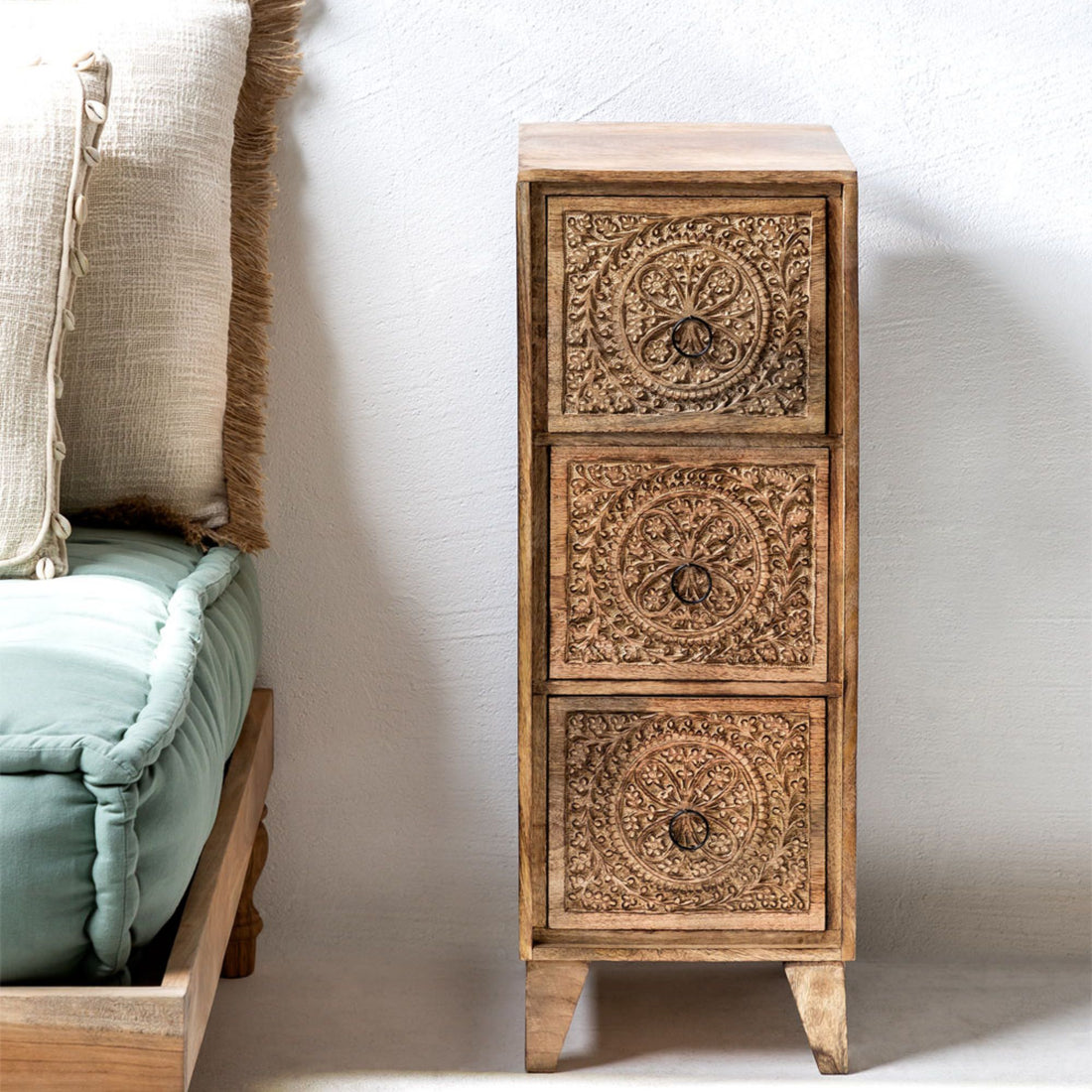 Malta Solid Wood Chest of Drawer | Natural