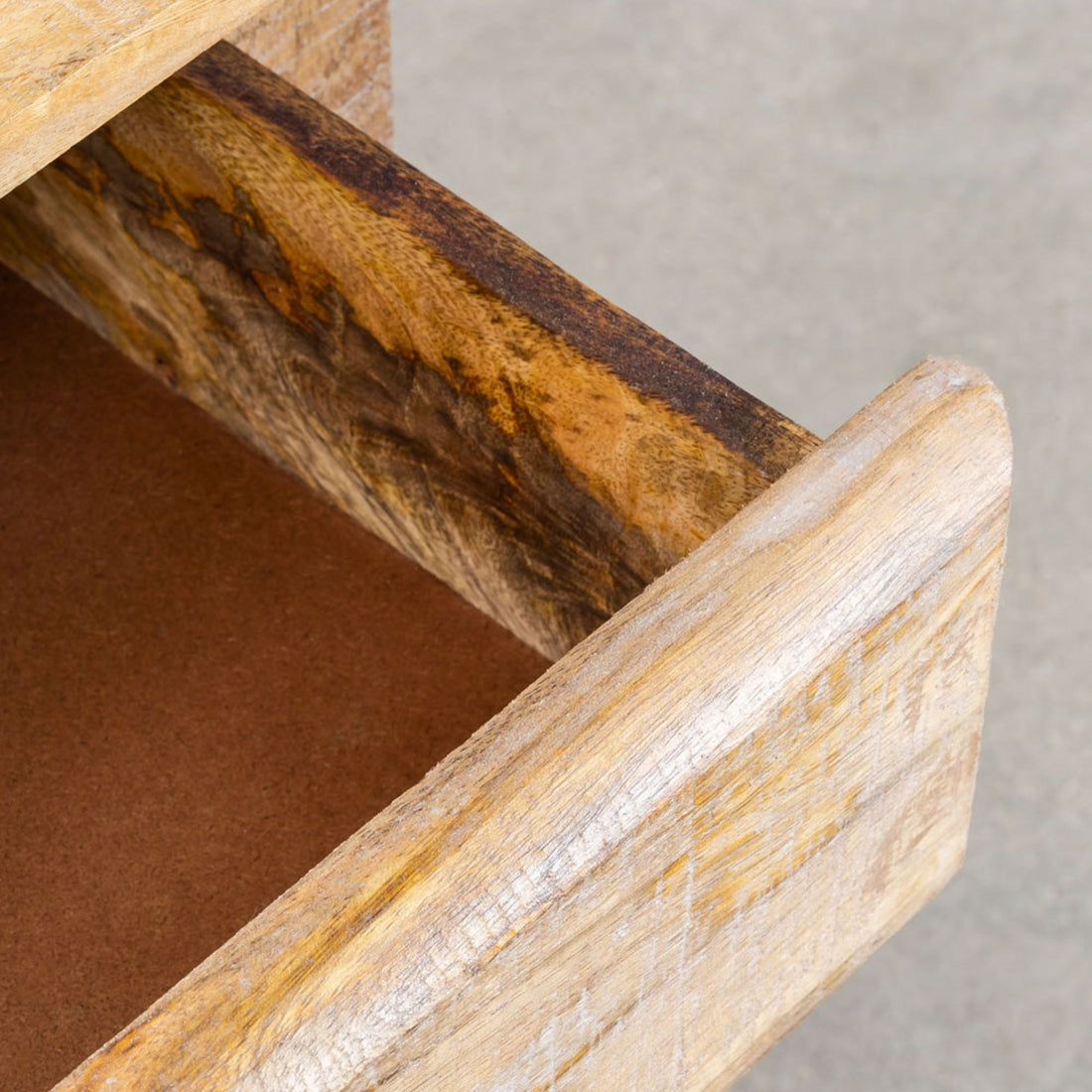 Palma Solid Wood Bedside Table | Natural