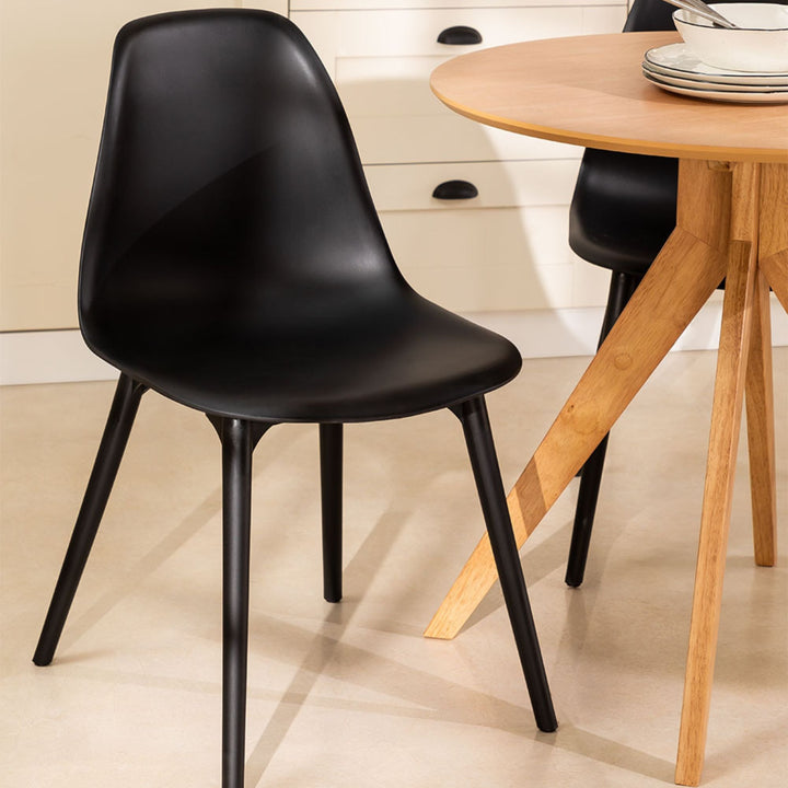 Veneto Solid Wood Chair | Black