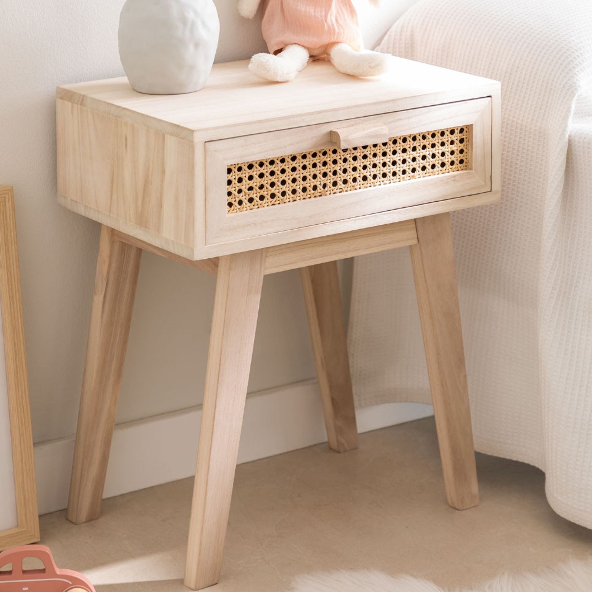 Okura Bedside Table | Natural
