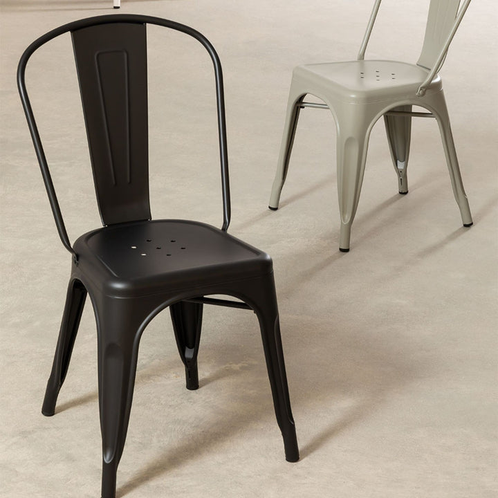 Phillis Metal Chair | Black