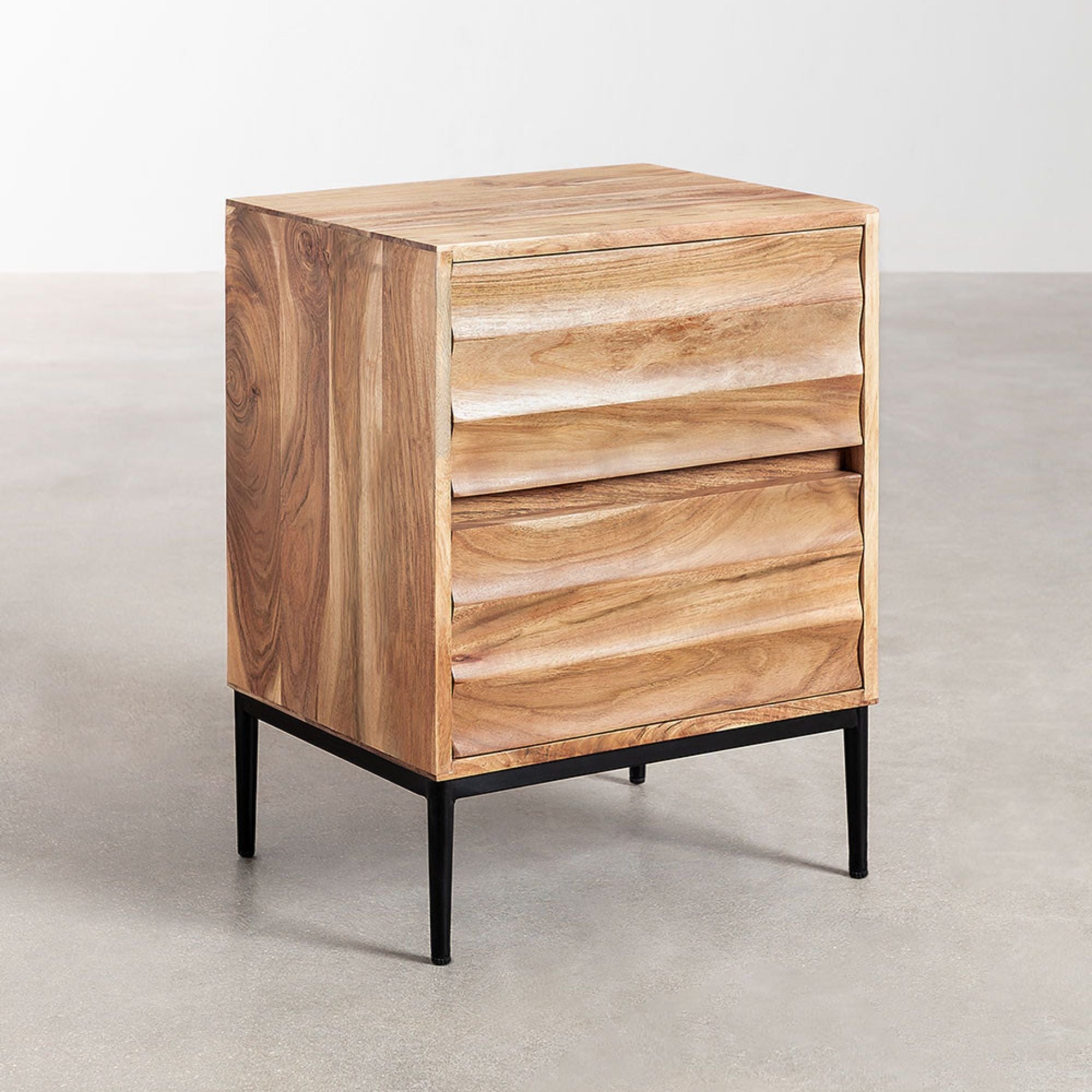 Noreia Solid Wood Bedside Table | Natural