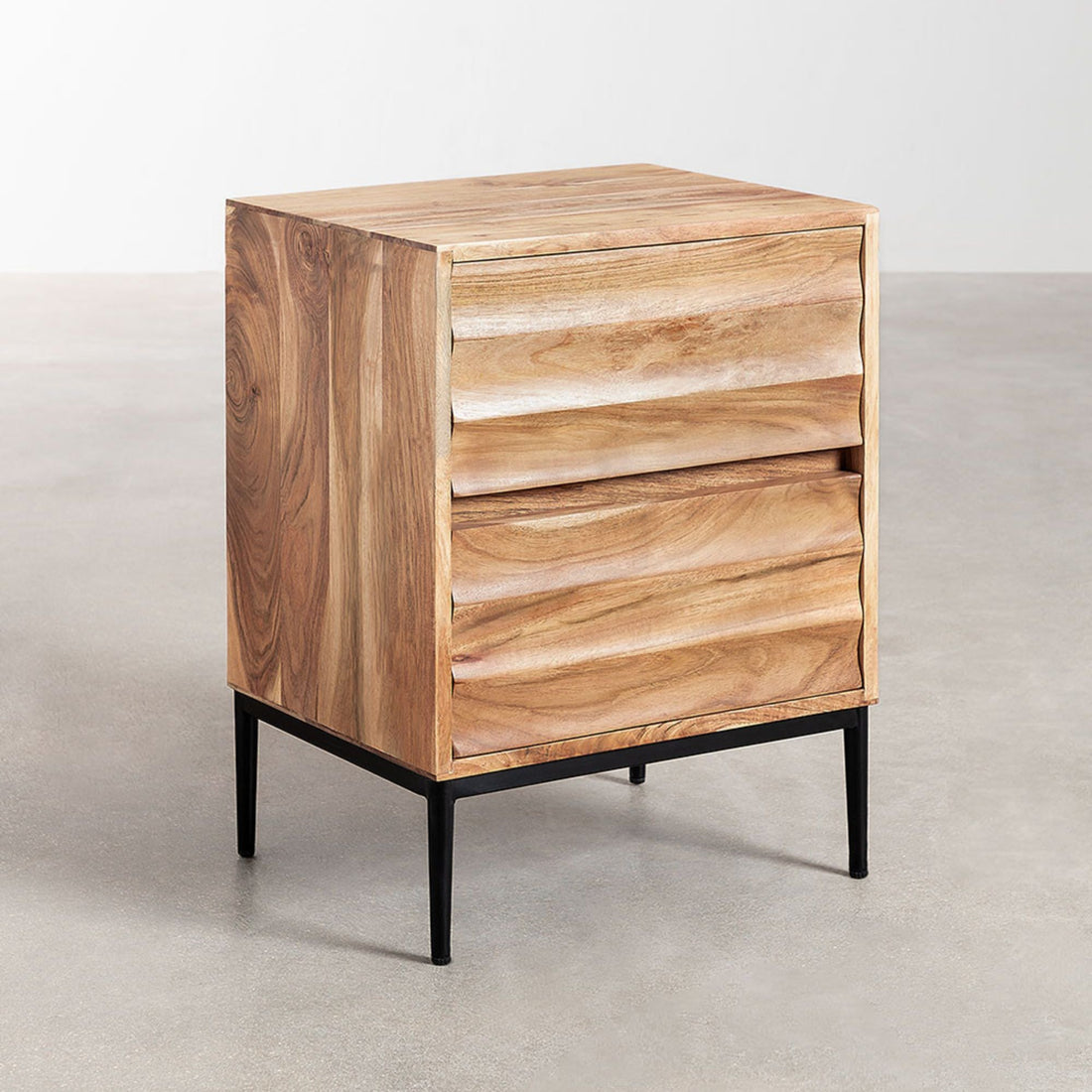 Noreia Solid Wood Bedside Table | Natural