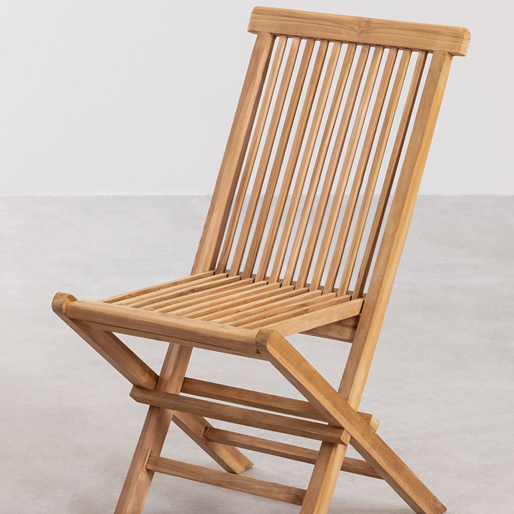Nesia Solid Wood Foldable Chair | Natural