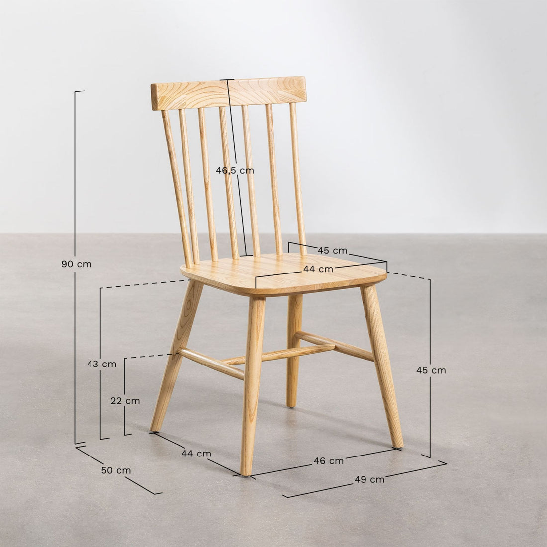 Osteria Solid Wood Chair | Natural