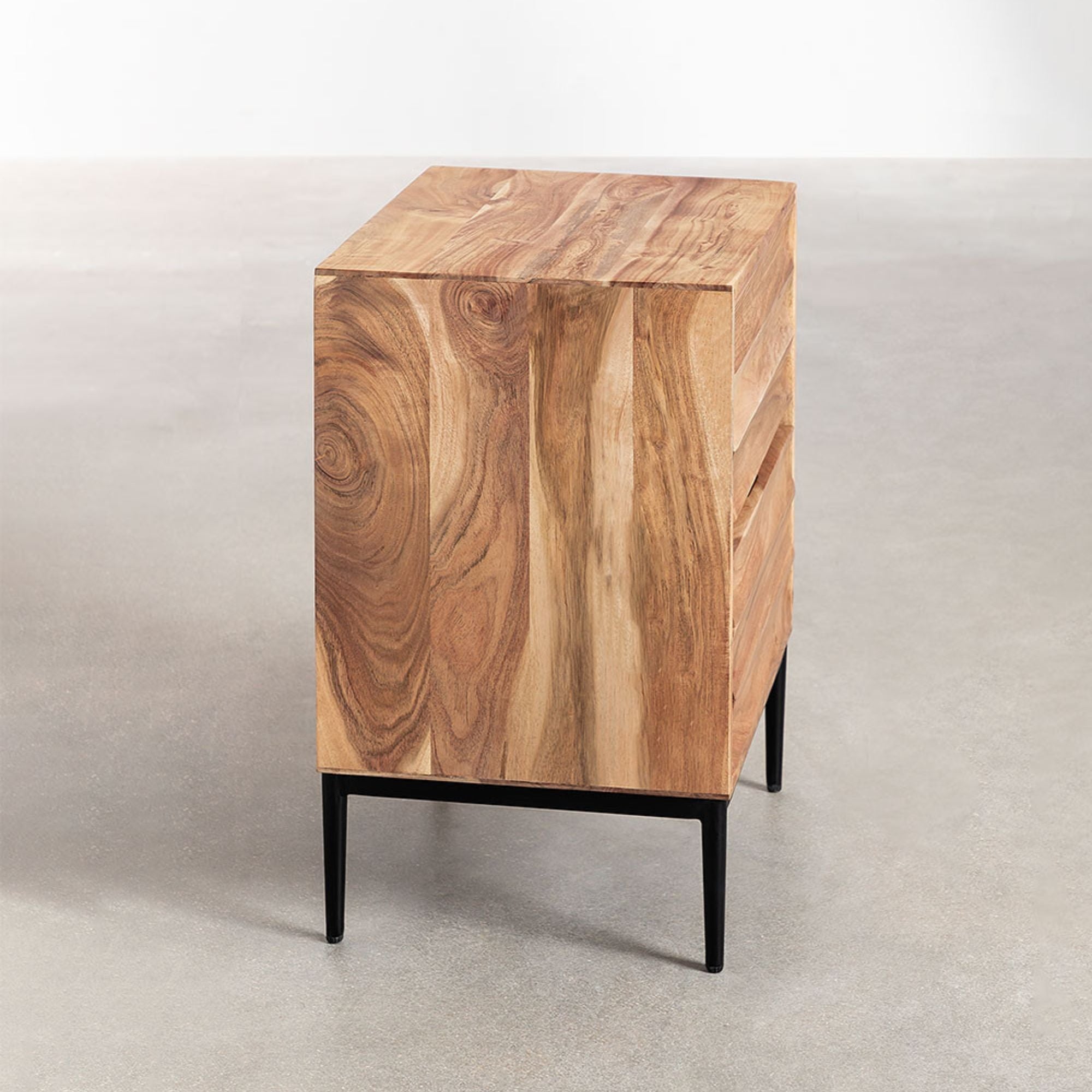 Noreia Solid Wood Bedside Table | Natural