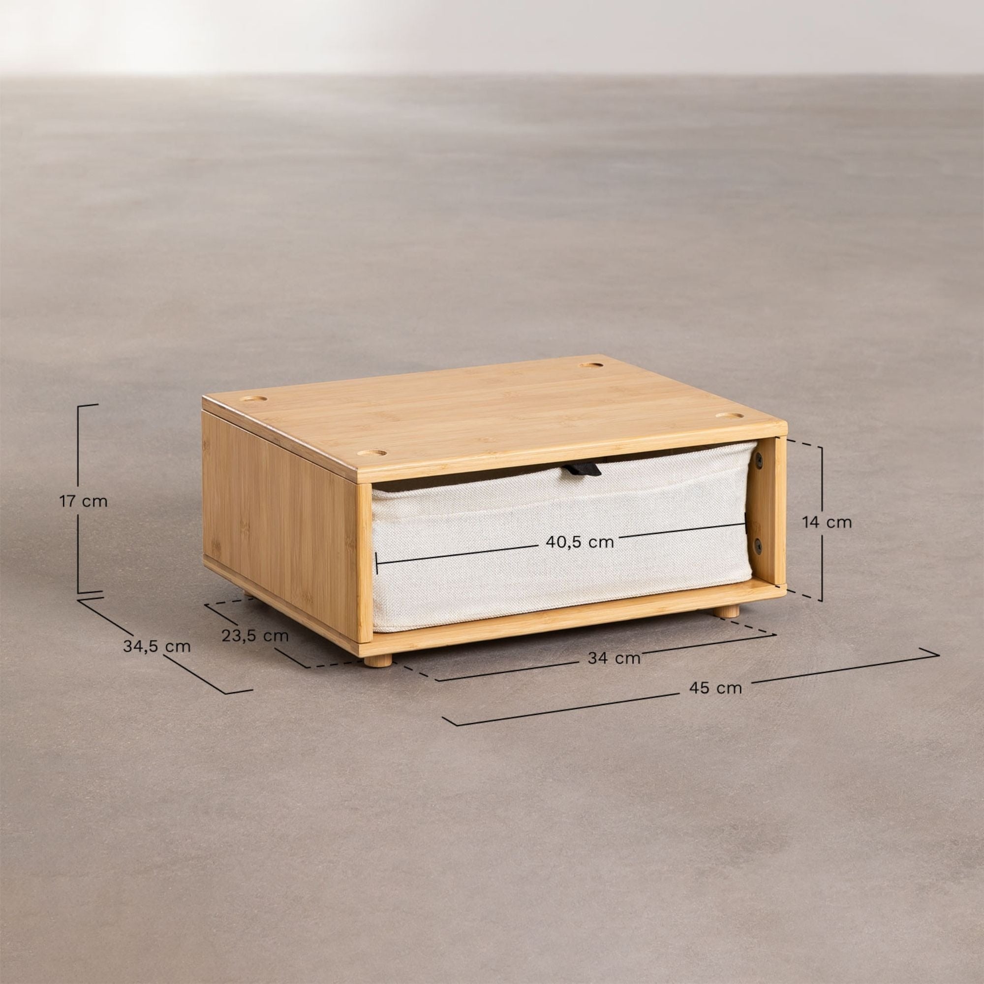 Montbrison Solid Wood Bedside Table | Natural