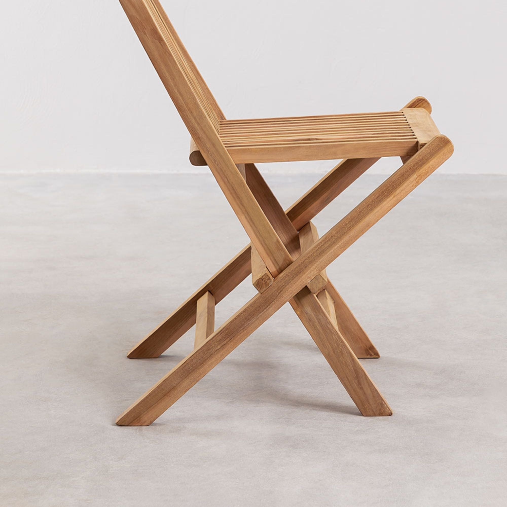 Nesia Solid Wood Foldable Chair | Natural