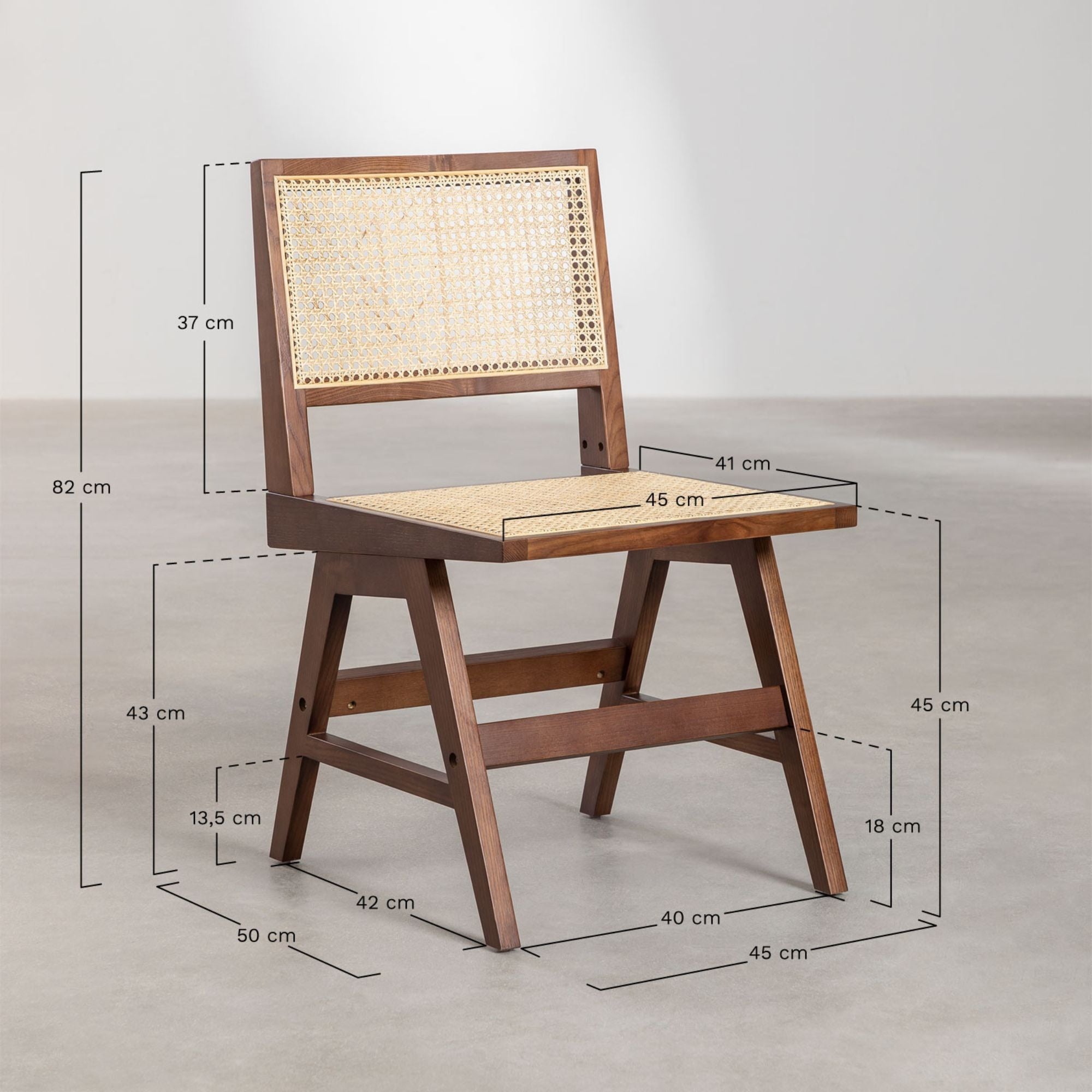 San Vito Solid Wood Chair | Natural