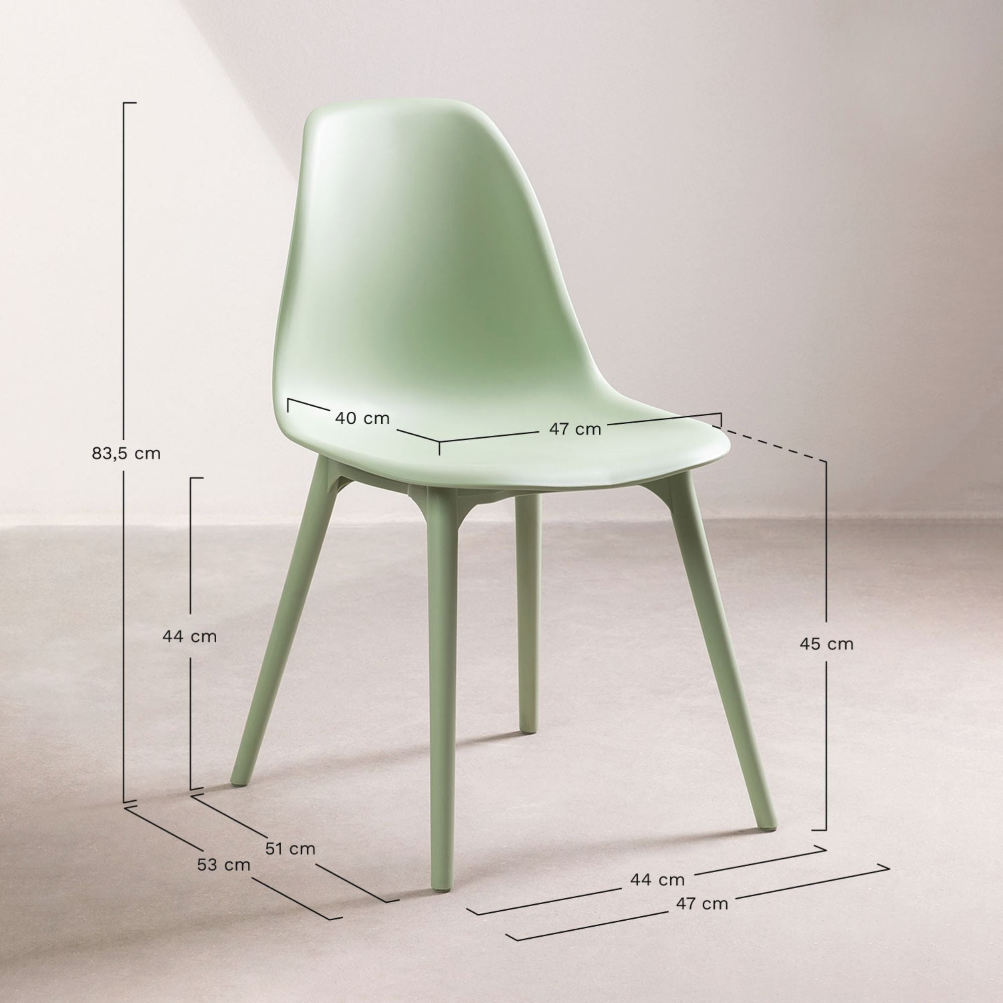 Veneto Solid Wood Chair | Black