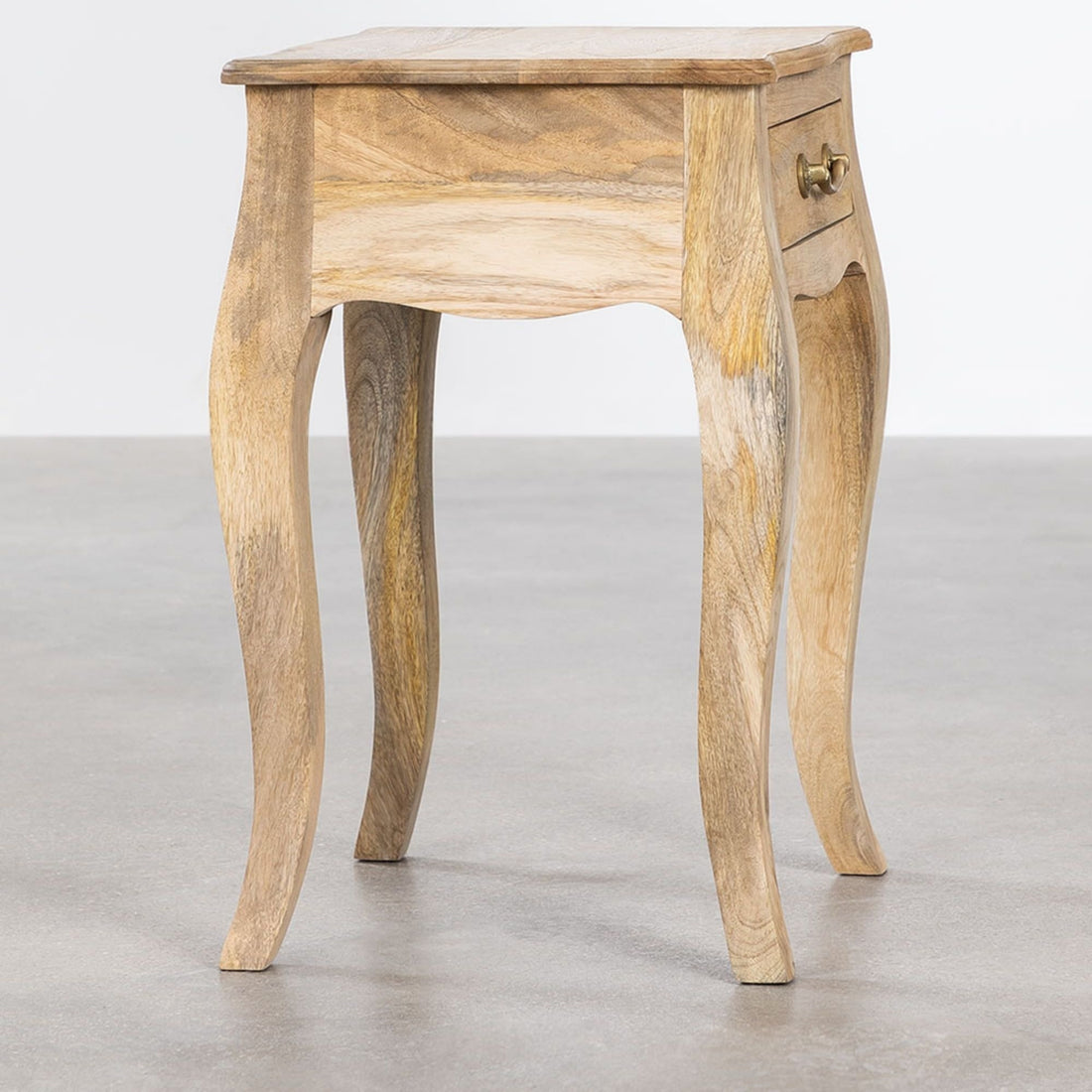 Odic Solid Wood Bedside Table | Natural