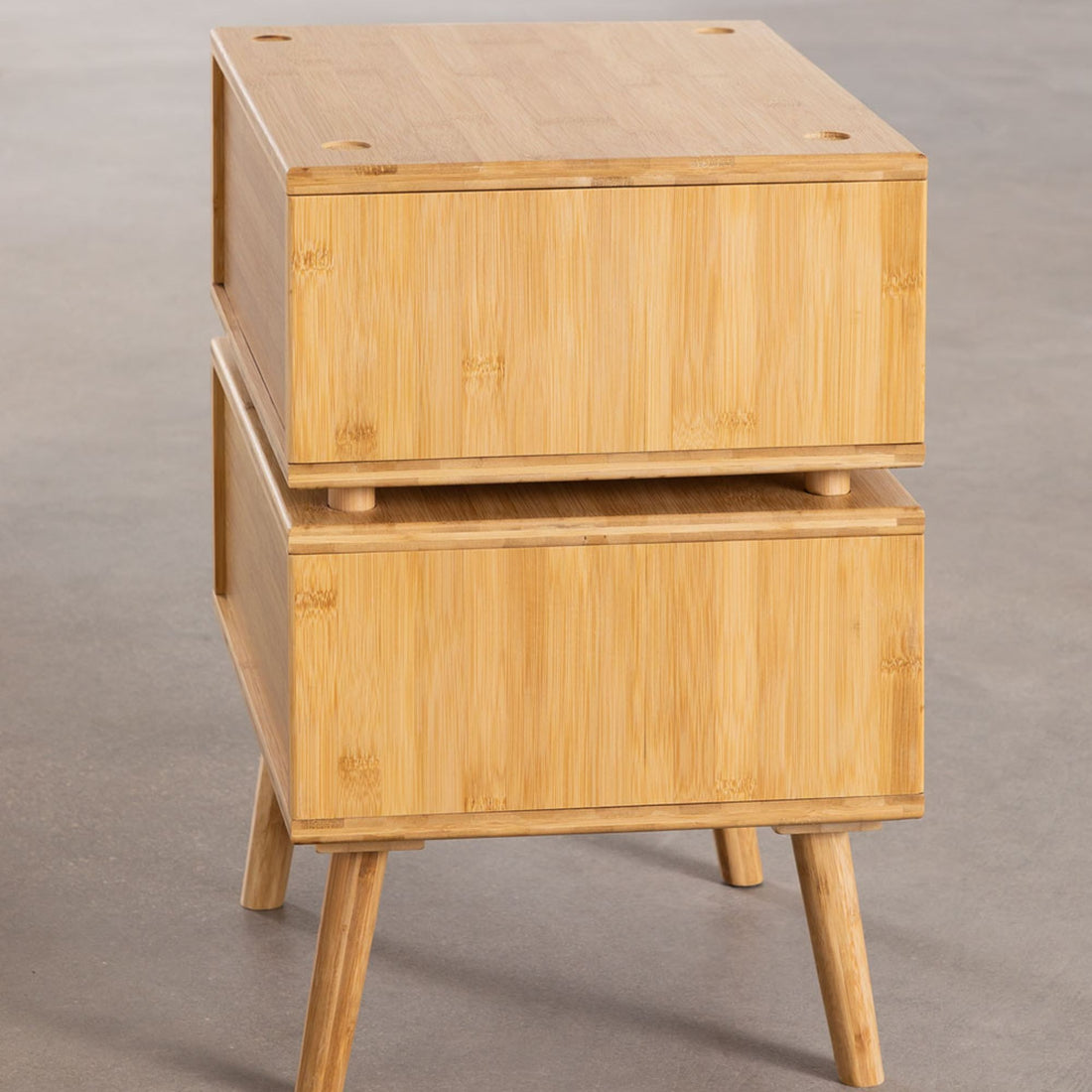 Scivos Solid Wood Bedside Table | Natural