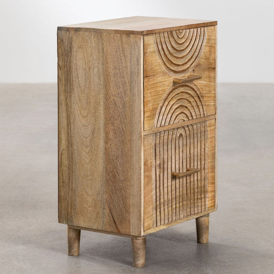 Sarria Solid Wood Bedside Table | Natural
