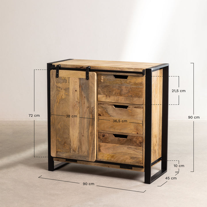 Tama Solid Wood Sideboard | Natural