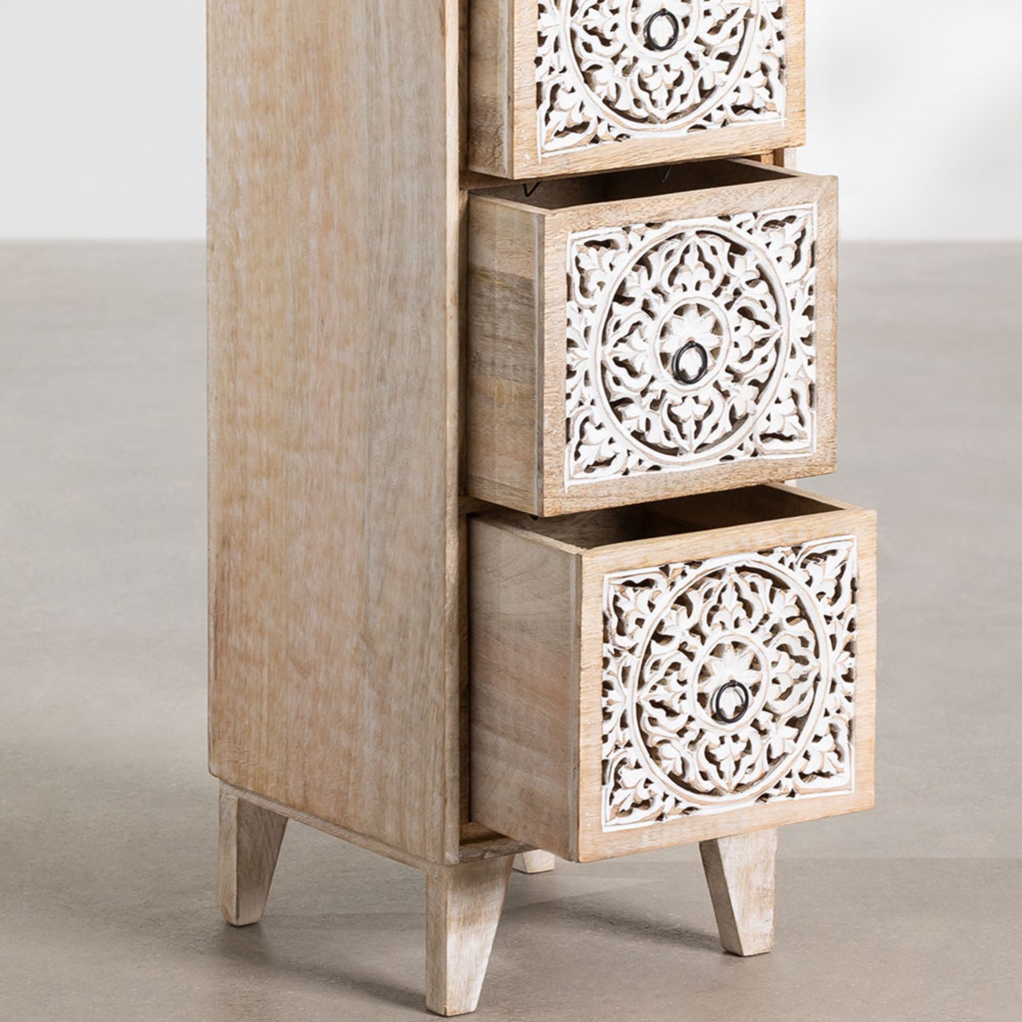 Lekel Solid Wood Chest of Drawer | Natural