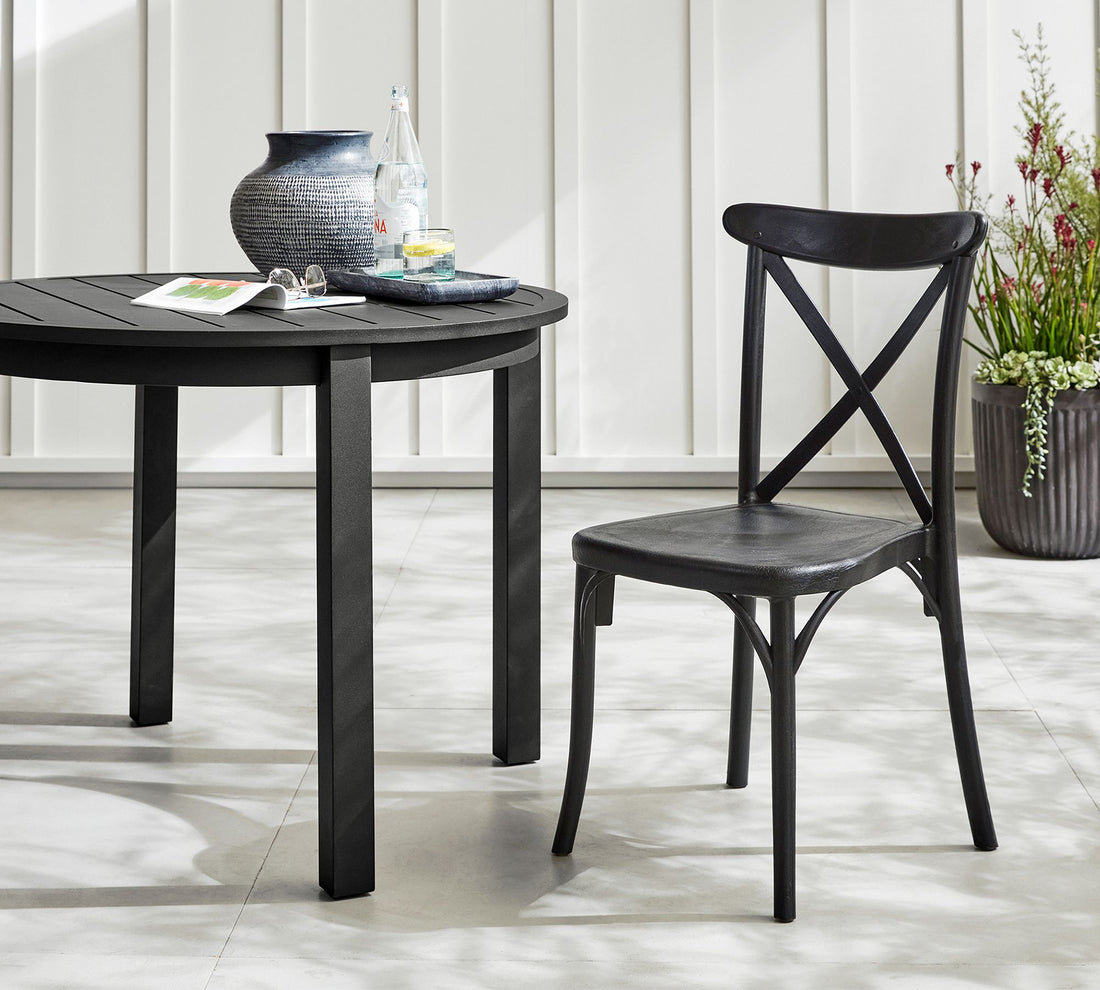 Lucia X-Back Stackable Outdoor Dining Chair