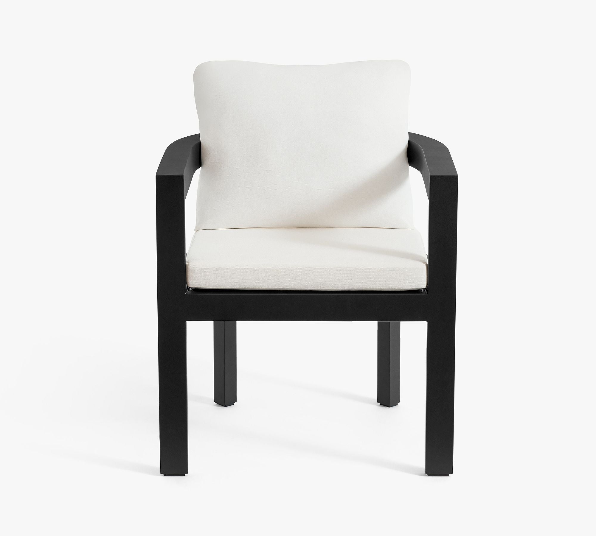 Malibu Metal Curved Outdoor Dining Armchair