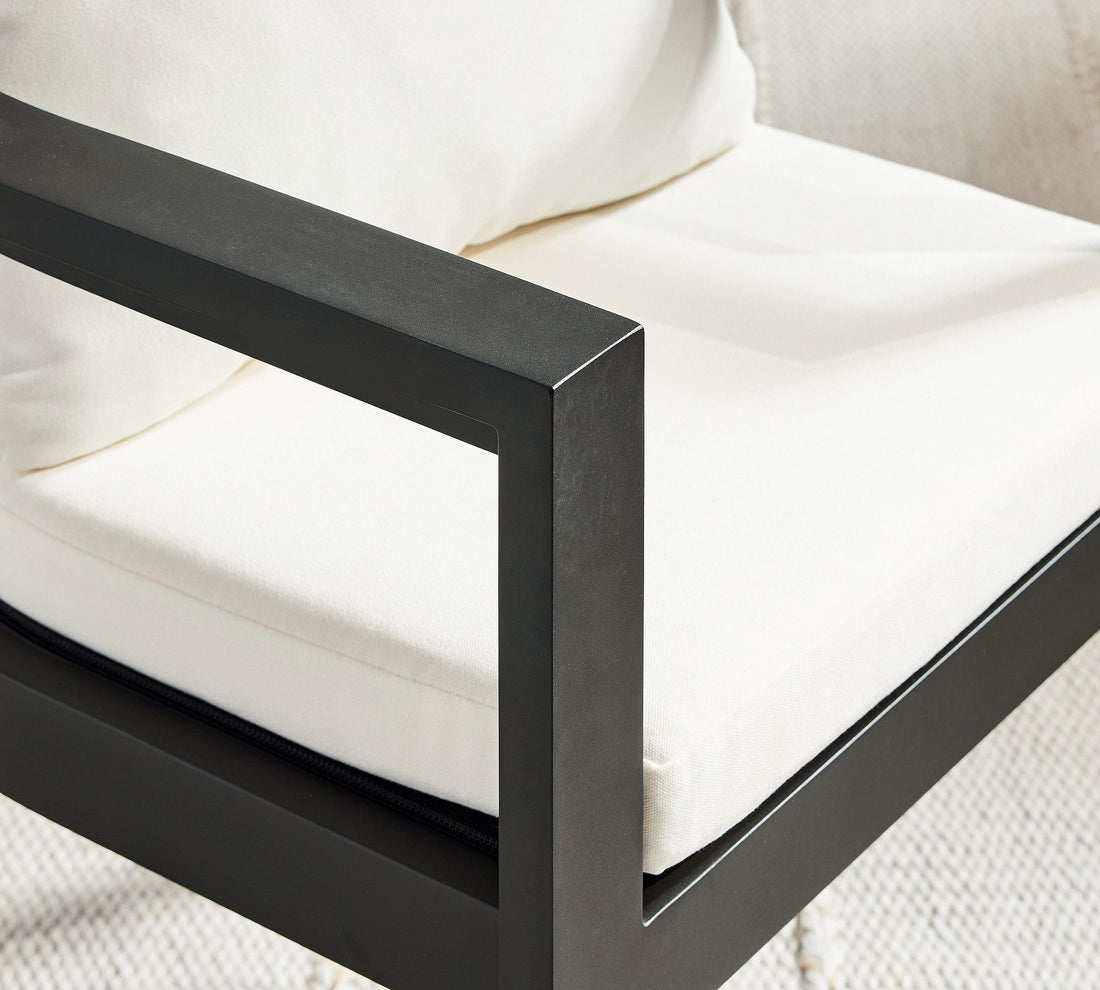 Malibu Metal Curved Outdoor Dining Armchair