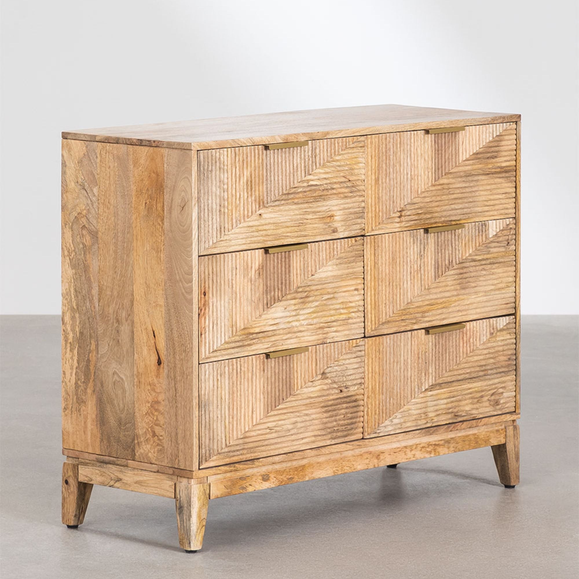Cruze Solid Wood Chest of Drawer | Natural