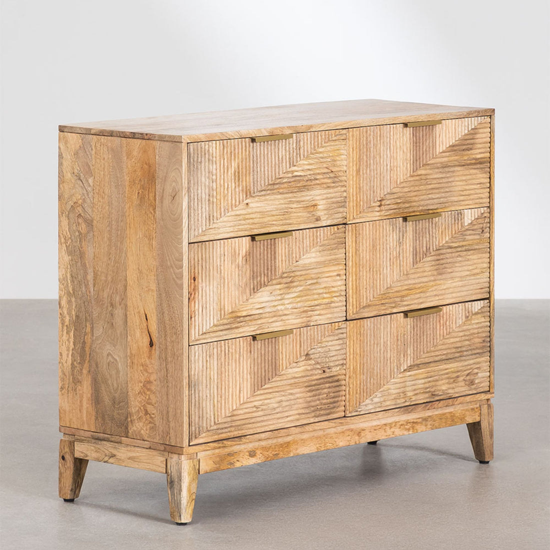 Cruze Solid Wood Chest of Drawer | Natural
