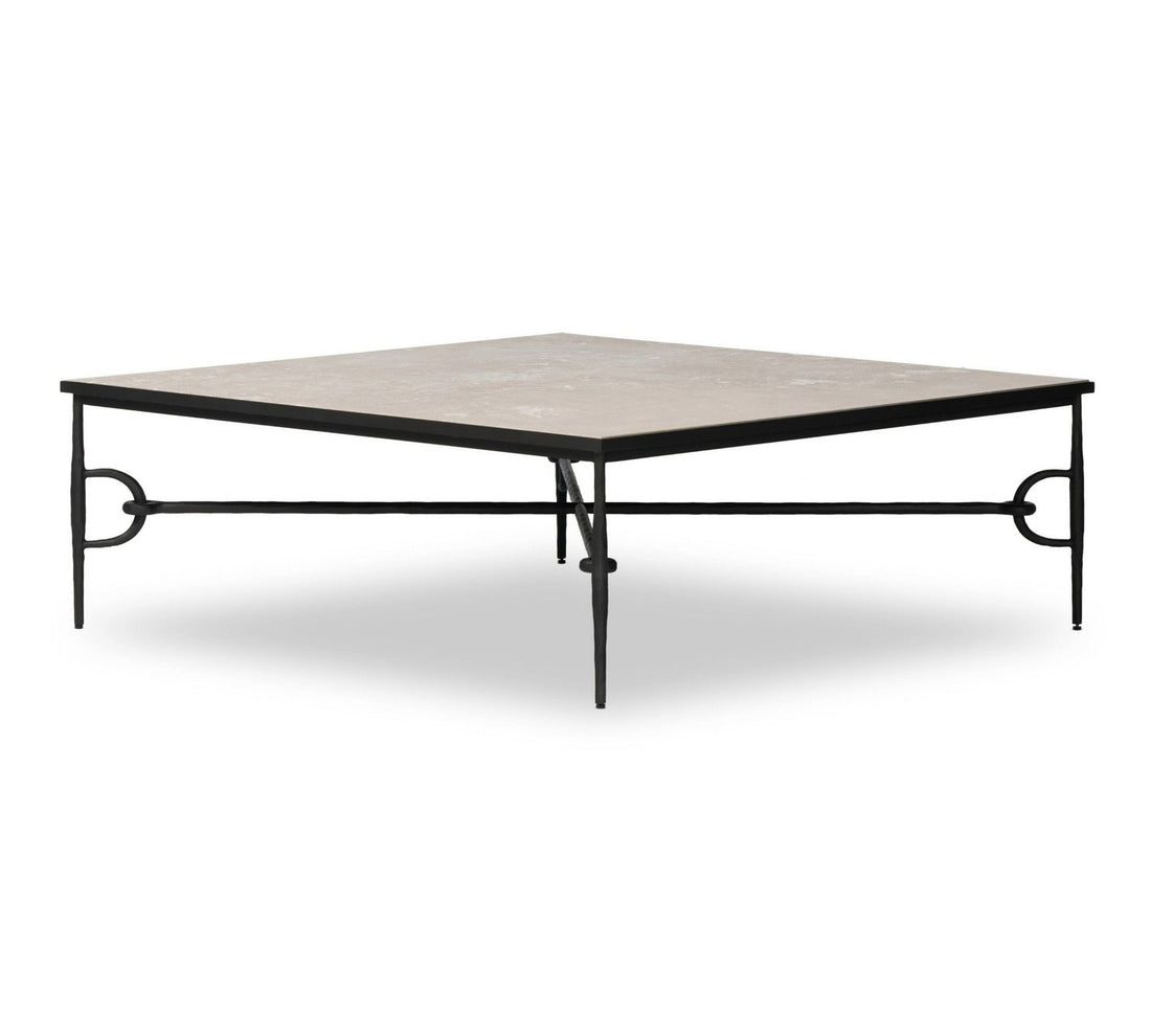 Sharine Square Marble Coffee Table (48.5")