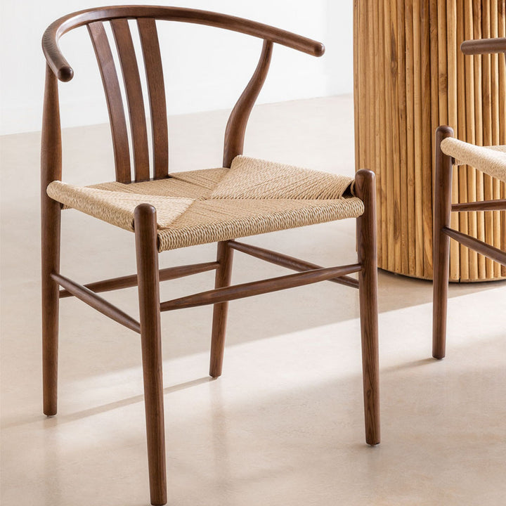 Broncio Solid Wood Chair | Brown