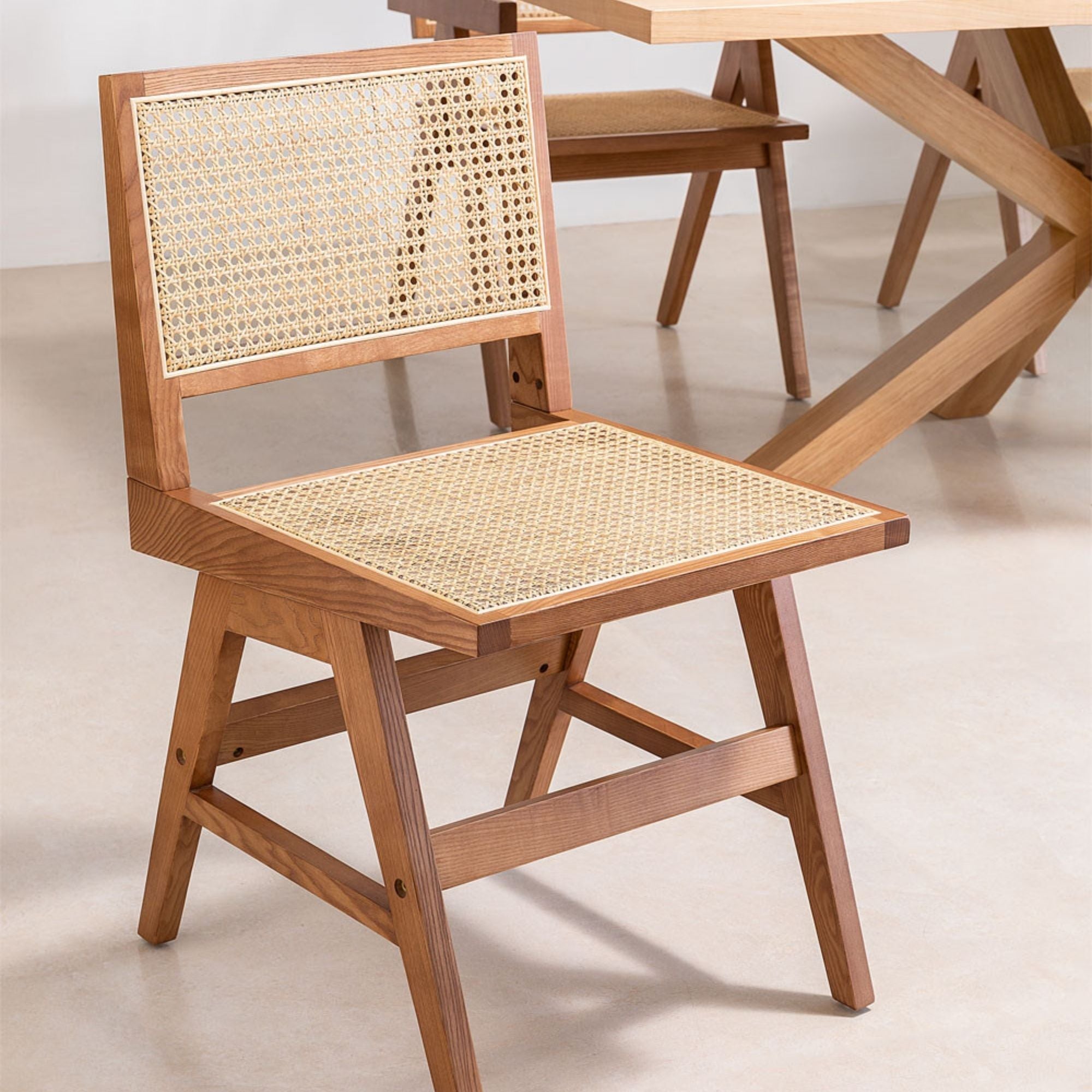 Fiera Solid Wood Chair | Natural