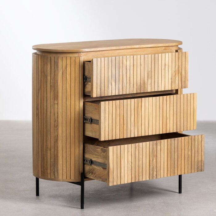 Sunie Solid Wood Chest of Drawer | Natural