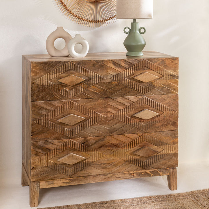 Rein Solid Wood Chest of Drawer | Natural