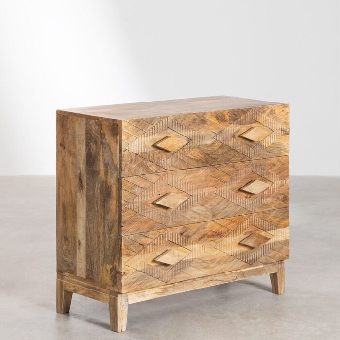 Rein Solid Wood Chest of Drawer | Natural