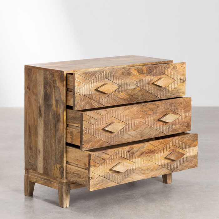 Rein Solid Wood Chest of Drawer | Natural