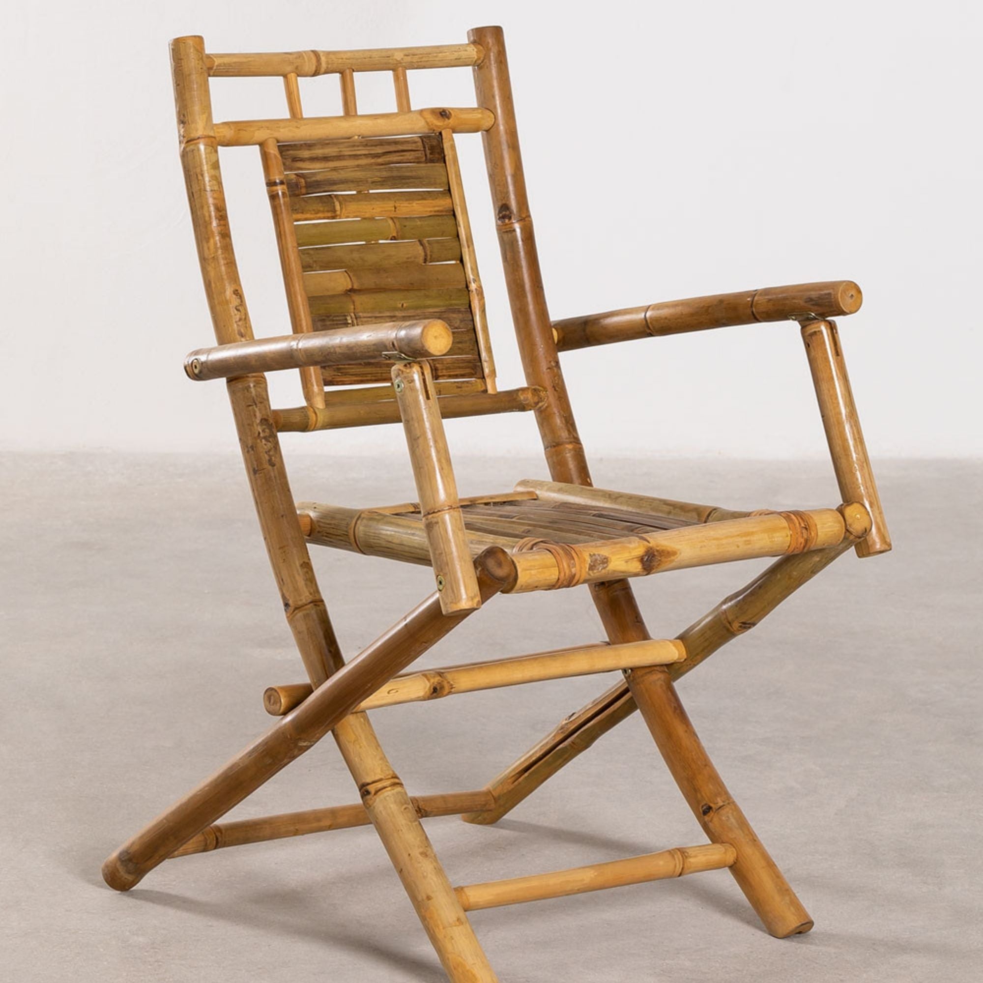 Ike Bamboo Foldable Solid Wood Chair | Natural