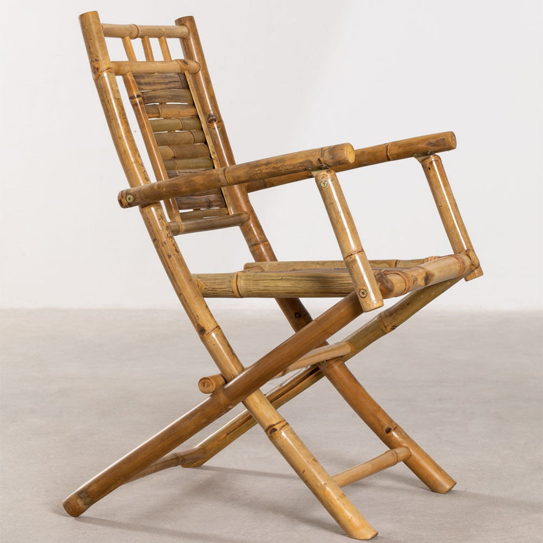 Ike Bamboo Foldable Solid Wood Chair | Natural