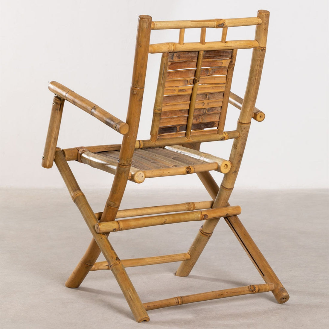 Ike Bamboo Foldable Solid Wood Chair | Natural